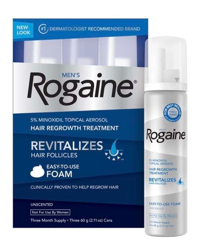 Rogakin ROGAINE FOAM 5% - EM ESPUMA - ( 3 MESES ) - ENVIO EM IMEDIATO ESTOQUE ...